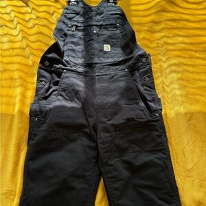 Carhartt Insulated Black Overalls